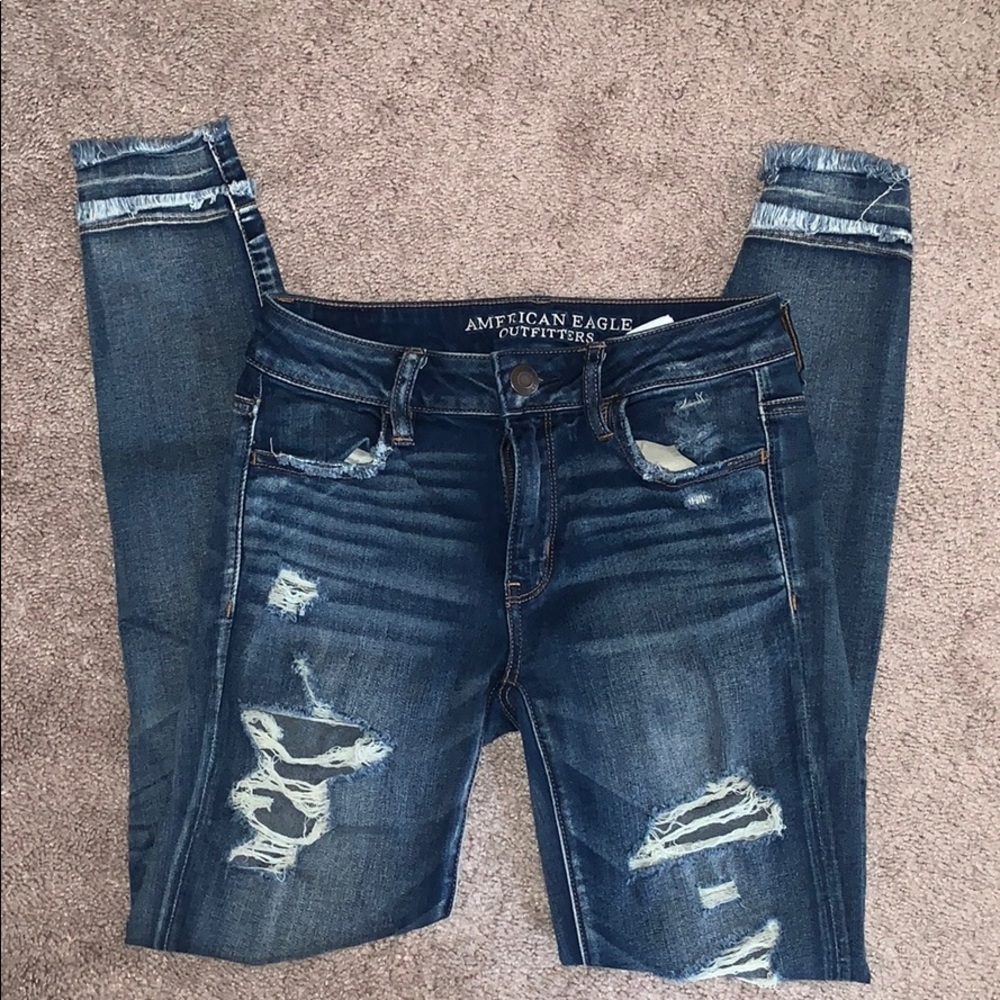 Ripped American Eagle Jeggings